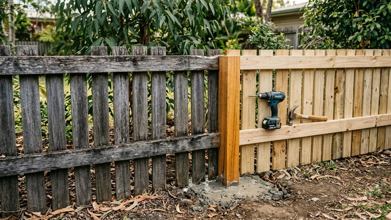 Fence Repairs Ipswich for Leaning, Rotten or Sagging Fences